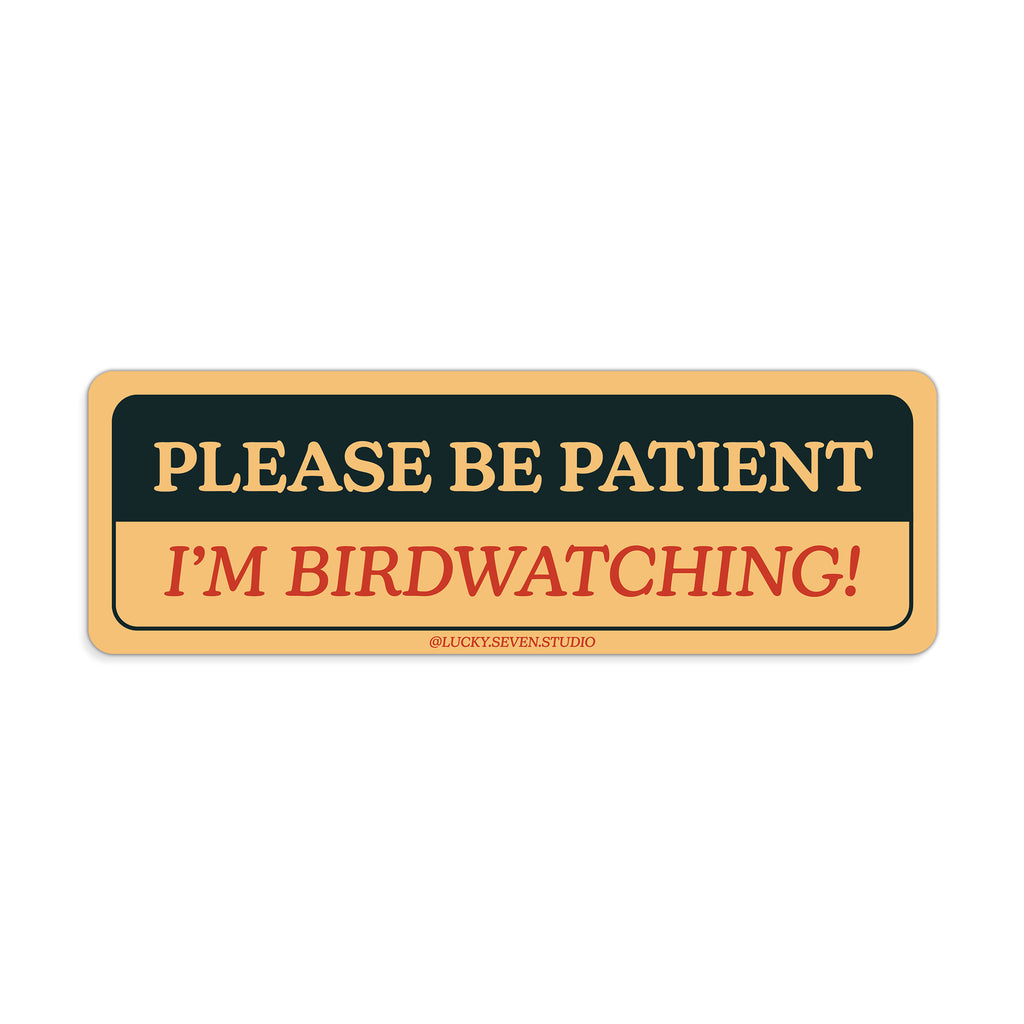 Birdwatching Bumper Sticker