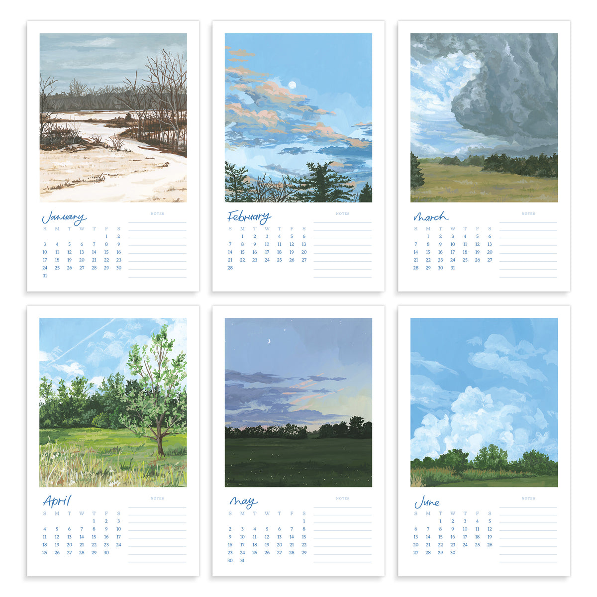2027 Landscape Calendar