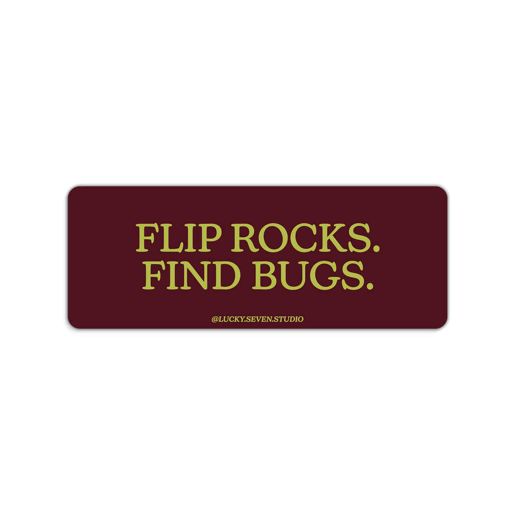 Flip Rocks Bumper Sticker