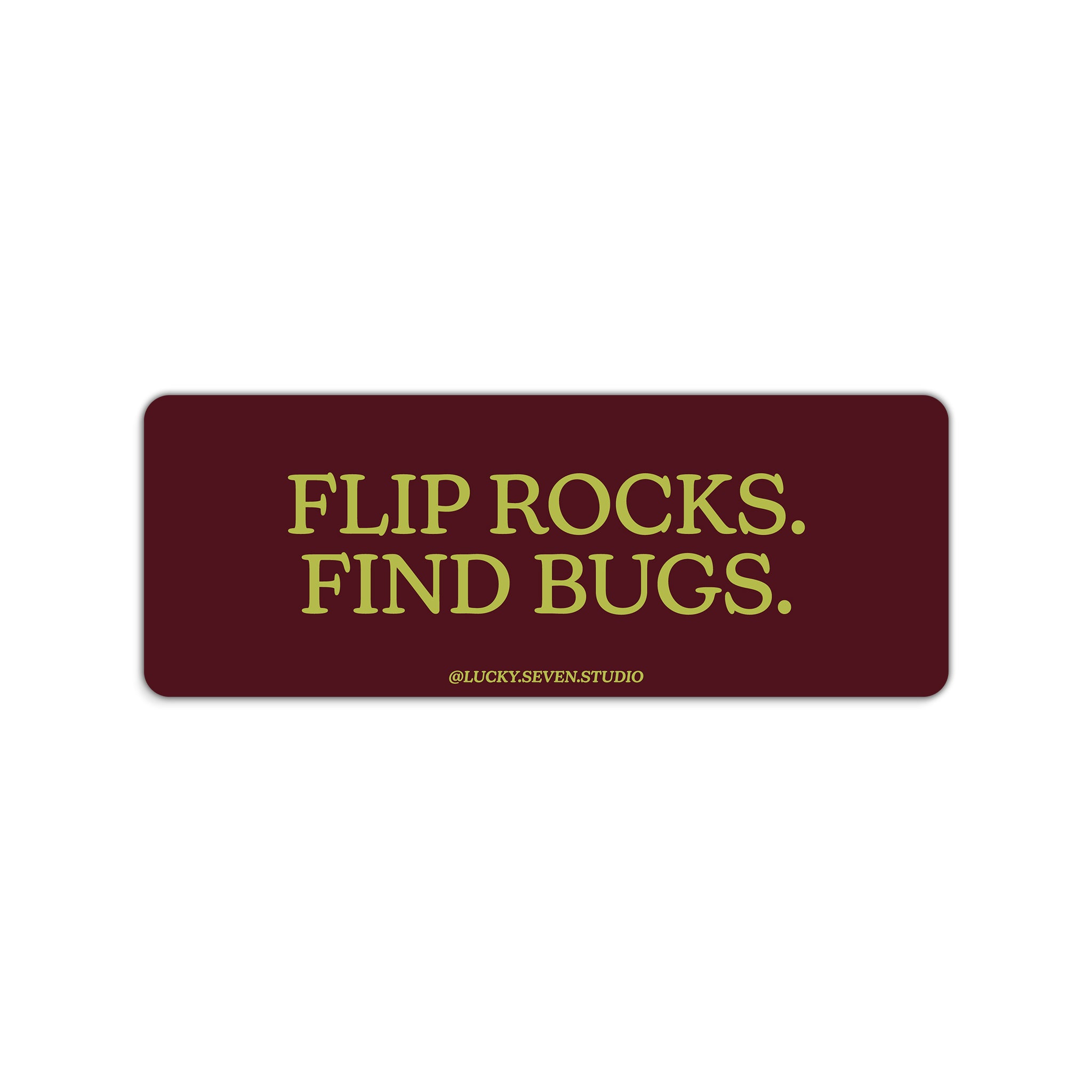 Flip Rocks Bumper Sticker