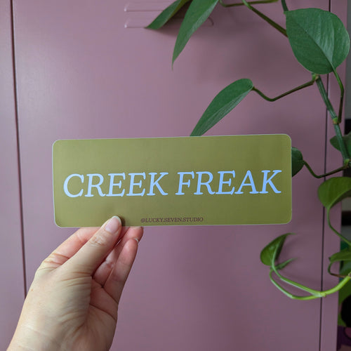 Creek Freak Bumper Sticker