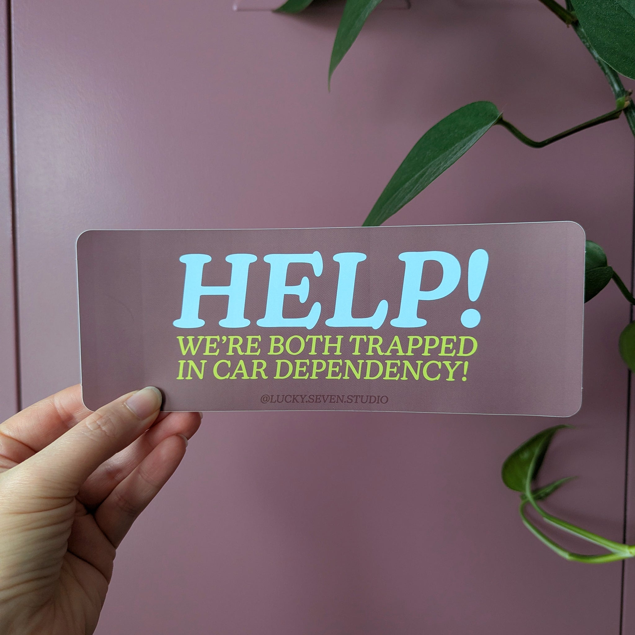 Car Dependency Bumper Sticker
