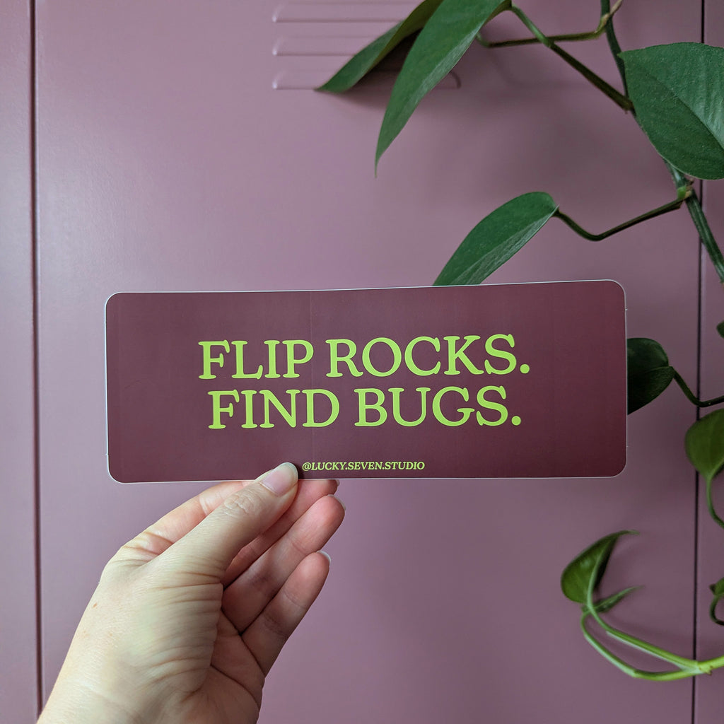 Flip Rocks Bumper Sticker