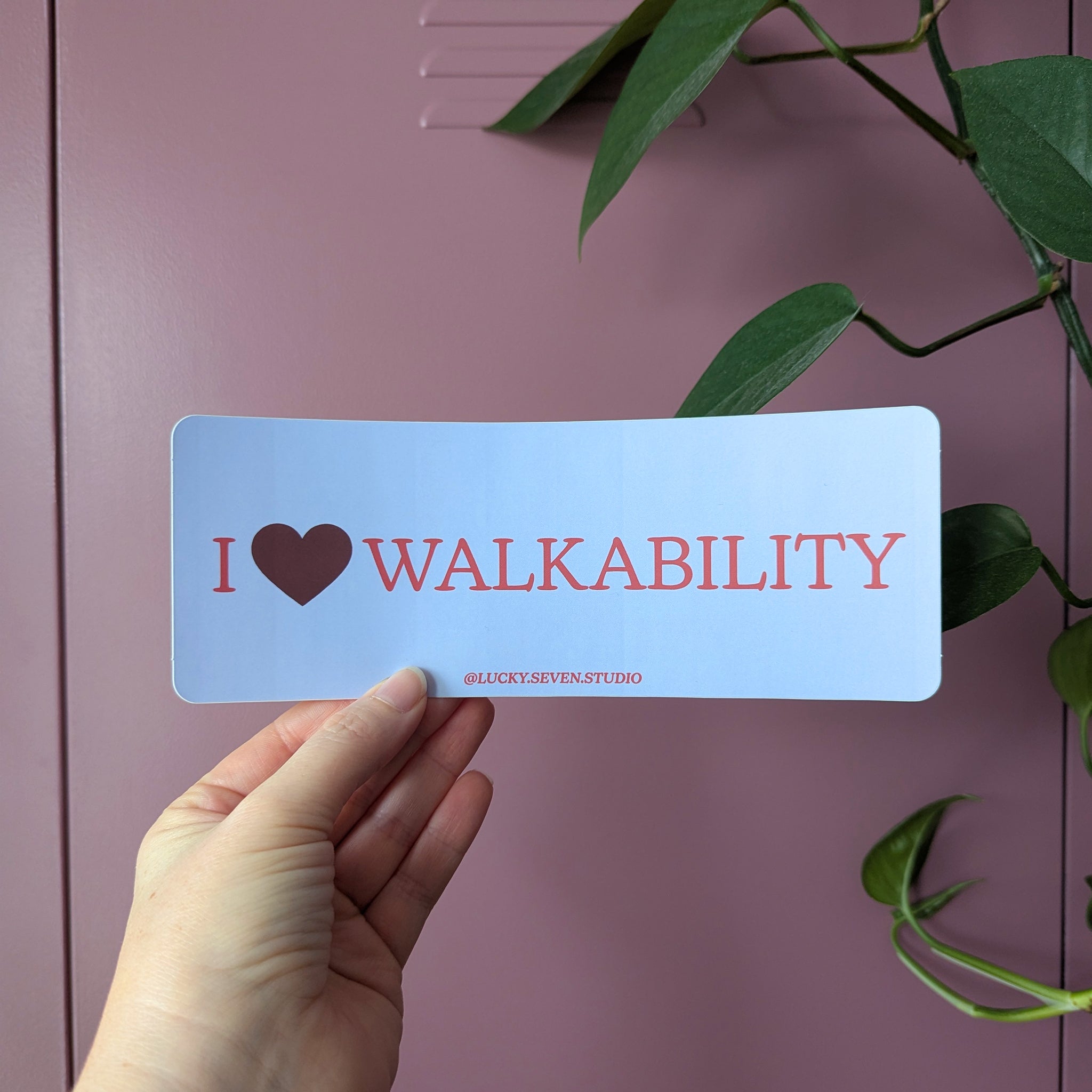 Walkability Bumper Sticker