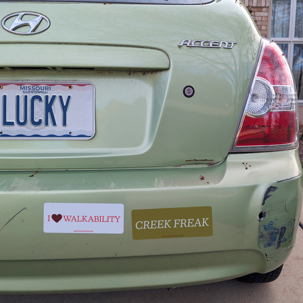 Walkability Bumper Sticker