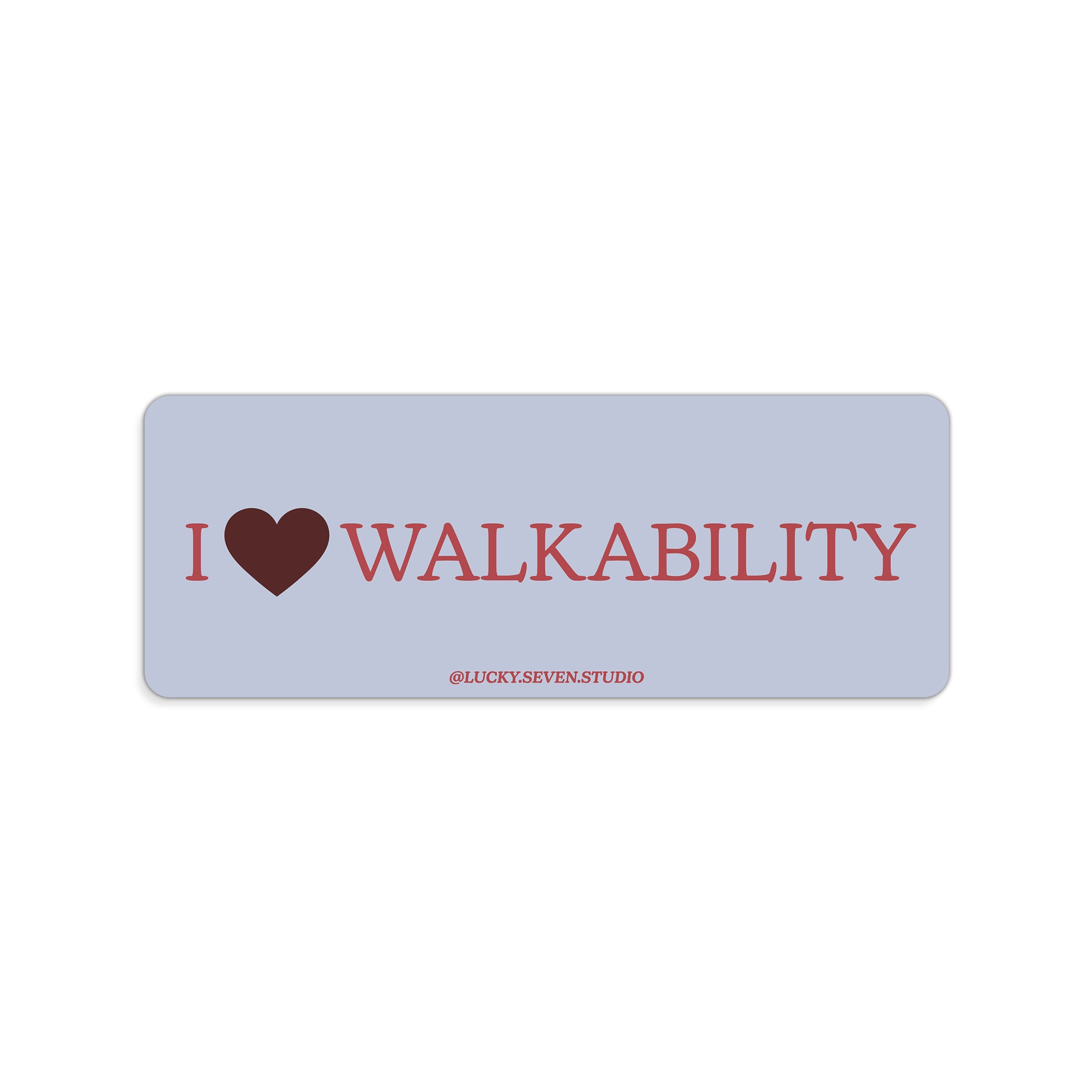 Walkability Bumper Sticker